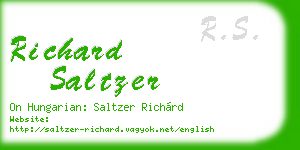richard saltzer business card